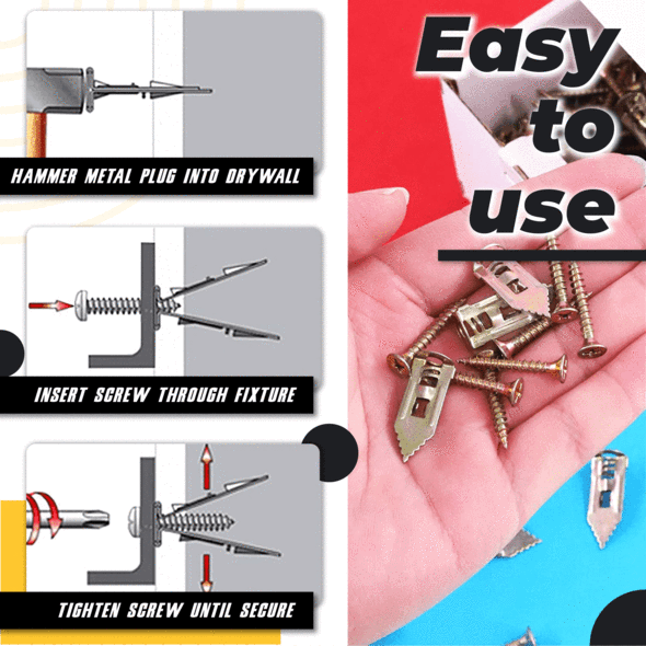 ( Hot Sale-SAVE 48% Off )Self-Drilling Anchors Screws🔥BUY 3 GET 1 FREE